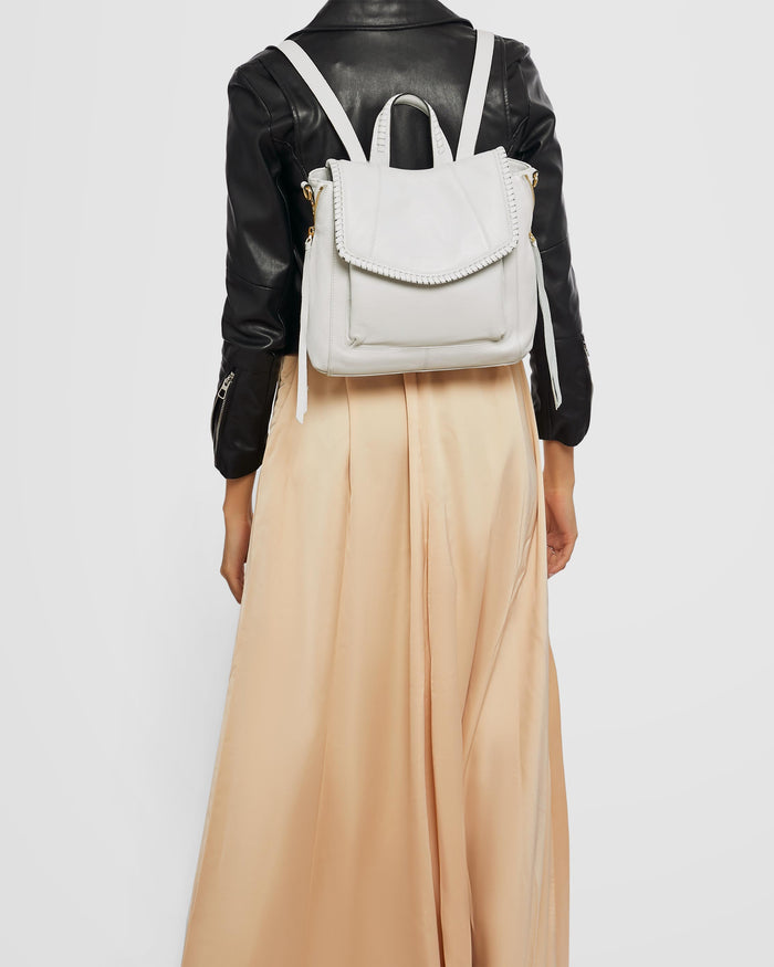 Aimee Kestenberg All For Love Convertible Backpack Cloud With Shiny Gold