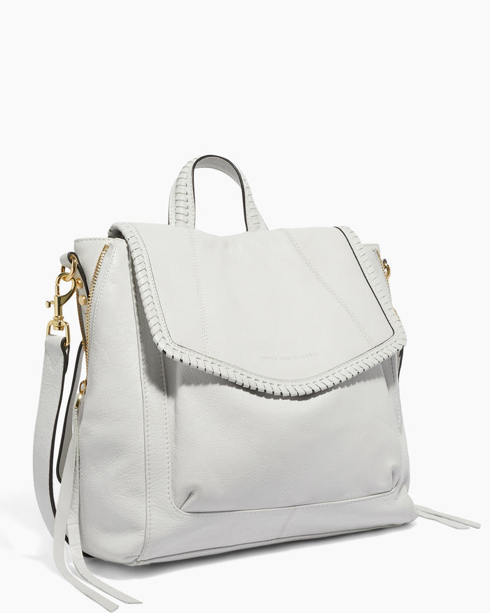 Aimee Kestenberg All For Love Convertible Backpack Cloud With Shiny Gold