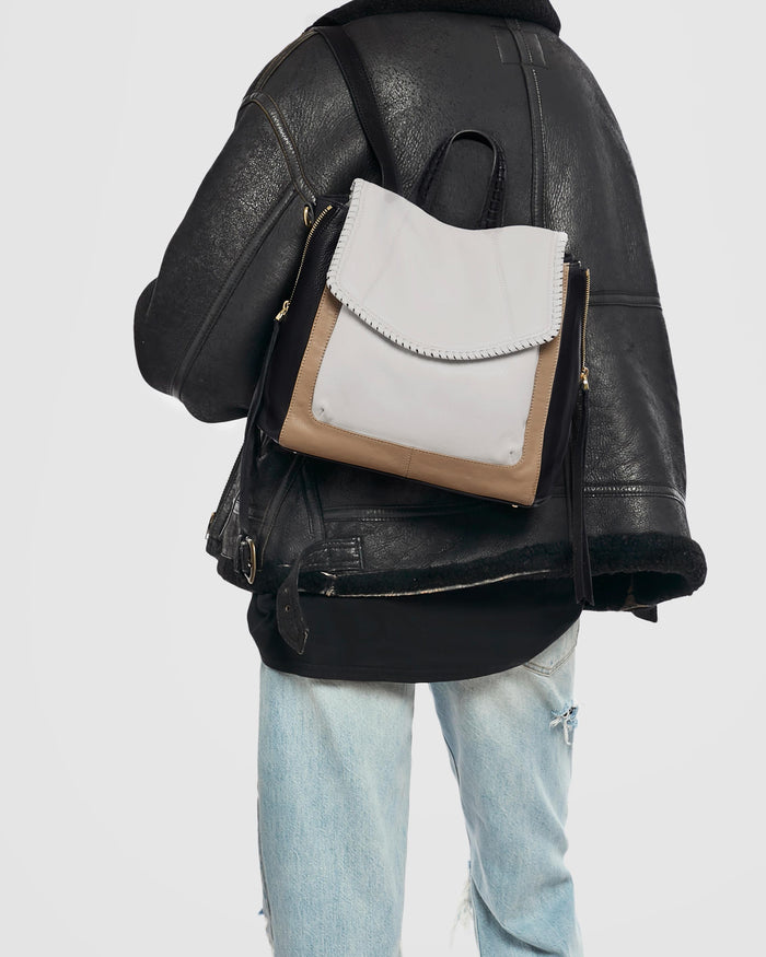 Aimee Kestenberg All For Love Convertible Backpack Oat Colorblock