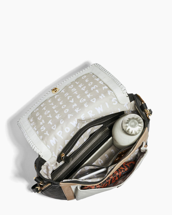 Aimee Kestenberg All For Love Convertible Backpack Oat Colorblock