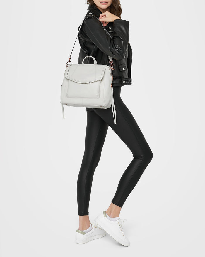 Aimee Kestenberg All For Love Convertible Backpack Vanilla Ice With Chocolate Rose Gold