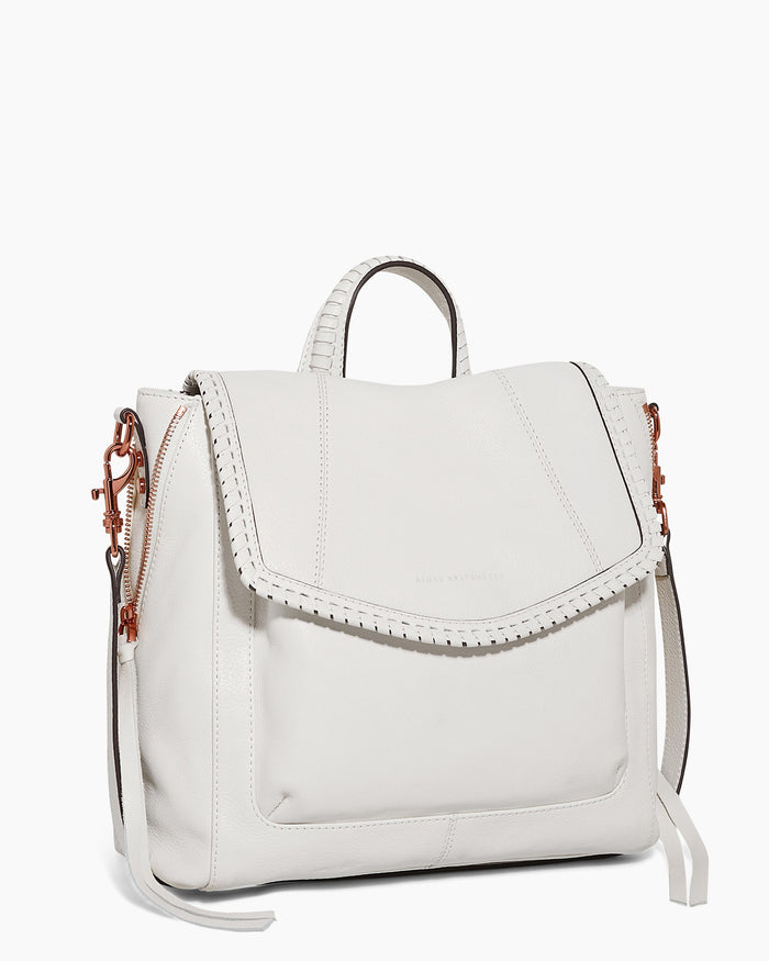 Aimee Kestenberg All For Love Convertible Backpack Vanilla Ice With Chocolate Rose Gold