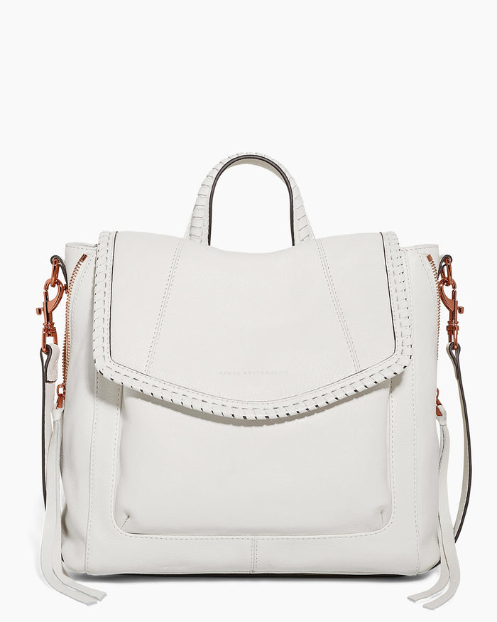 aimee kestenberg All For Love Convertible Backpack Vanilla Ice with Chocolate Rose Gold