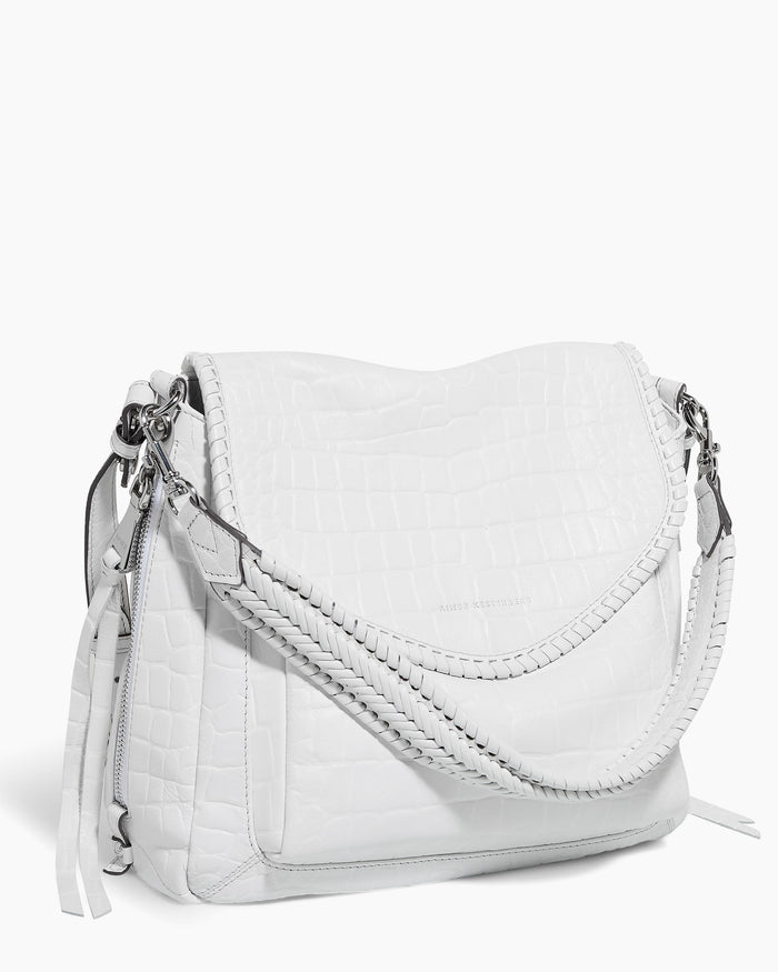 Aimee Kestenberg All For Love Convertible Shoulder White Croco