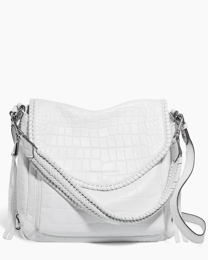 aimee kestenberg All For Love Convertible Shoulder White Croco