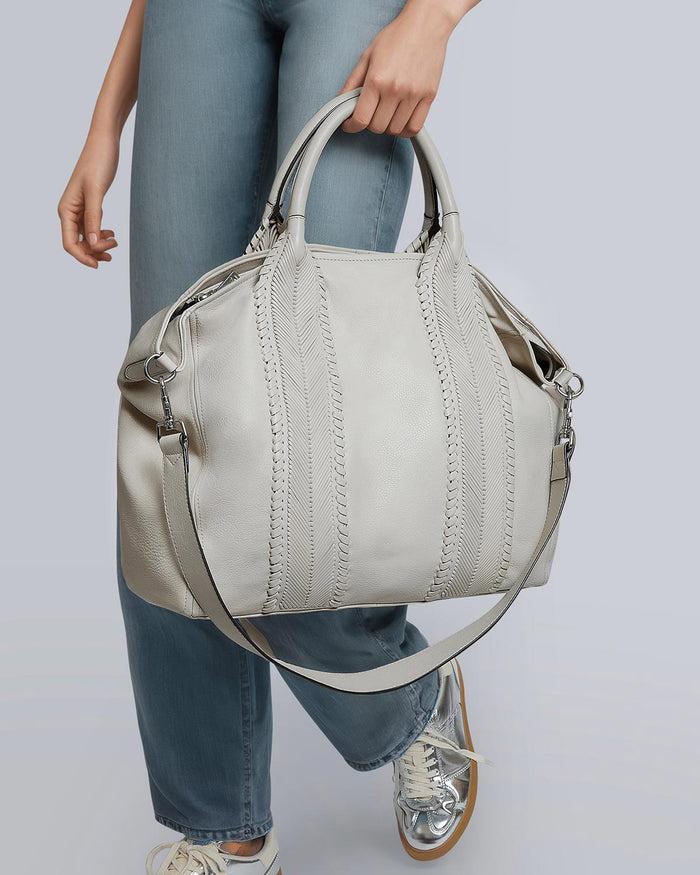 Aimee Kestenberg All For Love Convertible Top Zip Tote Chalk