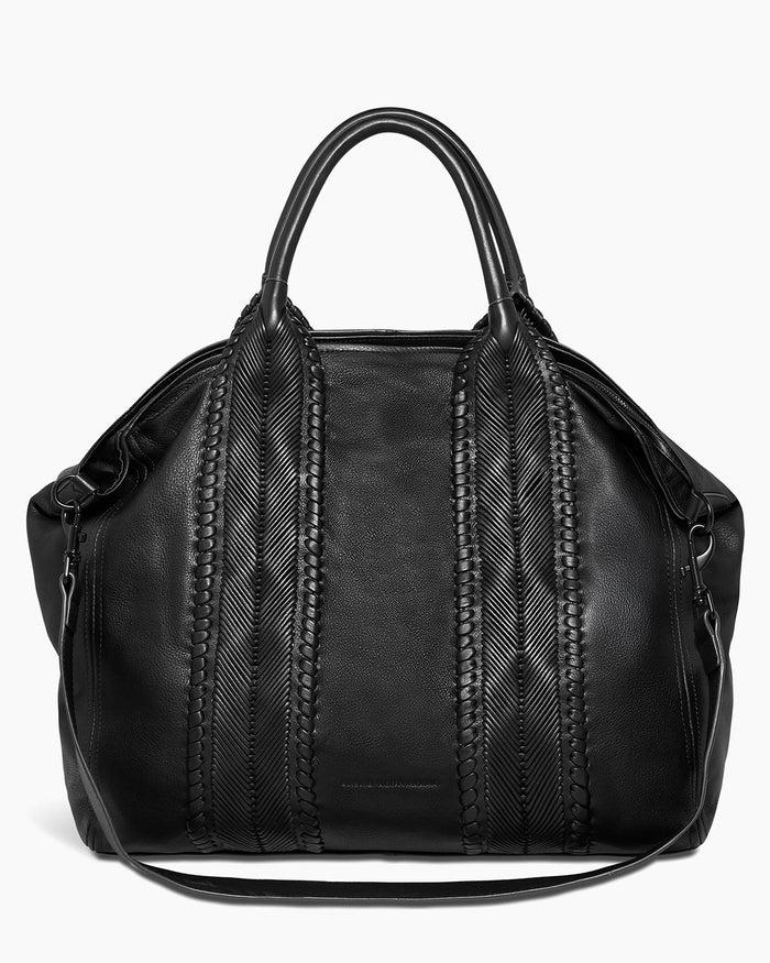 aimee kestenberg All For Love Convertible Zip Top Tote Black With Black