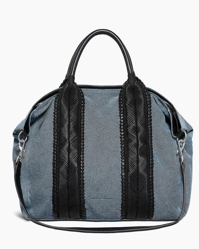 aimee kestenberg All For Love Convertible Zip Top Tote Bright Denim Leather