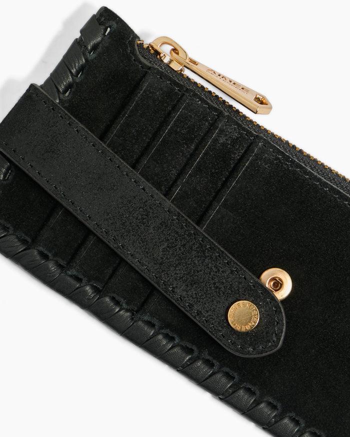 Aimee Kestenberg All For Love Credit Card Wallet With RFID Black Suede
