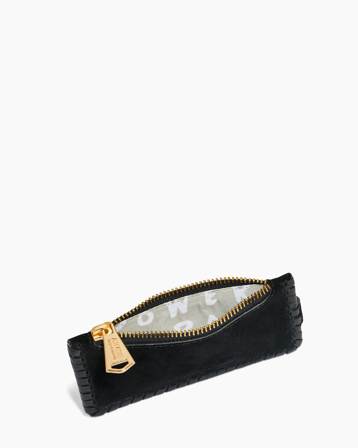 Aimee Kestenberg All For Love Credit Card Wallet With RFID Black Suede