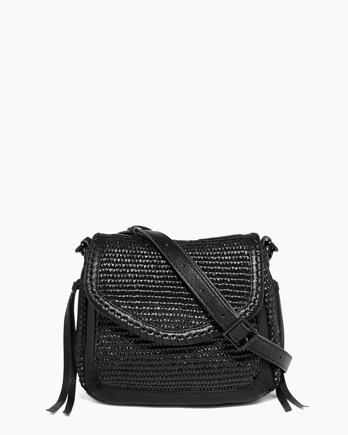 aimee kestenberg All For Love Mini Crossbody Black Raffia