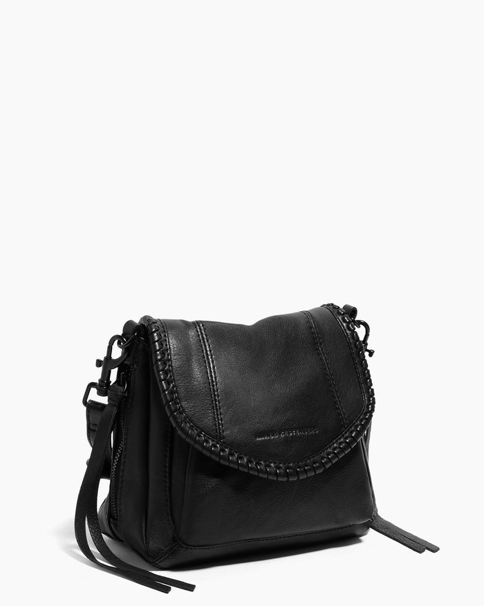 Aimee Kestenberg All For Love Mini Crossbody Black With Shiny Black