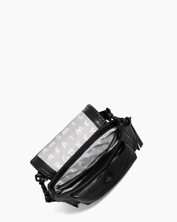 Aimee Kestenberg All For Love Mini Crossbody Black With Shiny Black