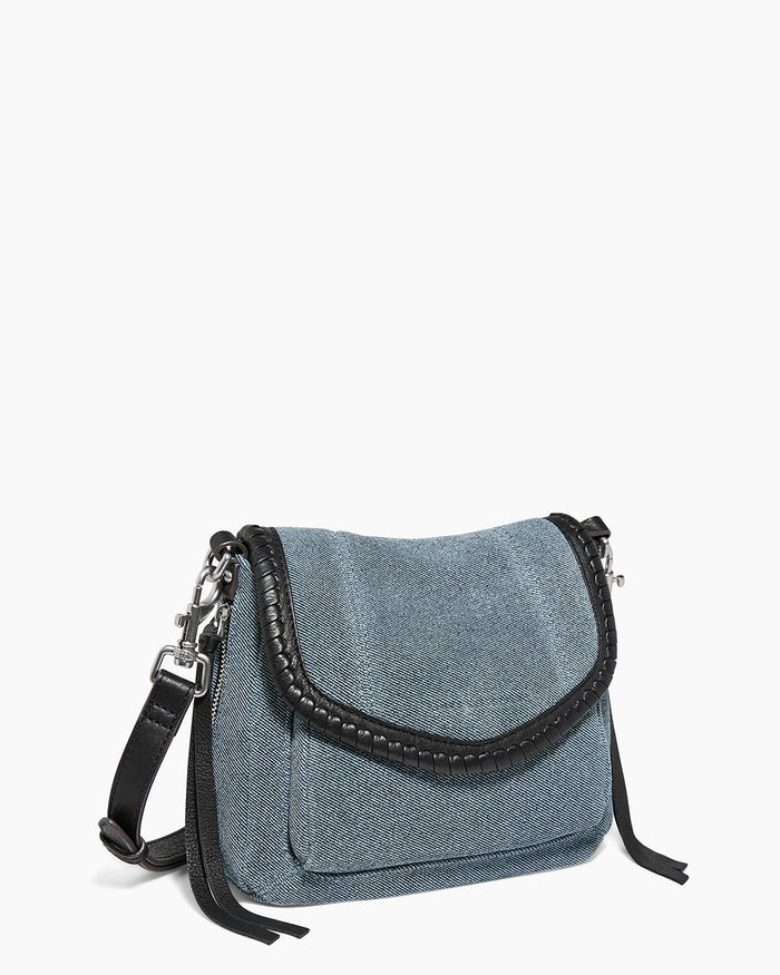 Aimee Kestenberg All For Love Mini Crossbody Bright Denim Leather