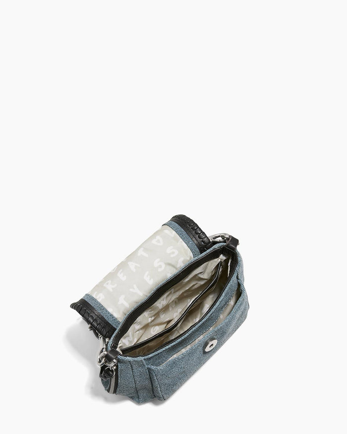Aimee Kestenberg All For Love Mini Crossbody Bright Denim Leather