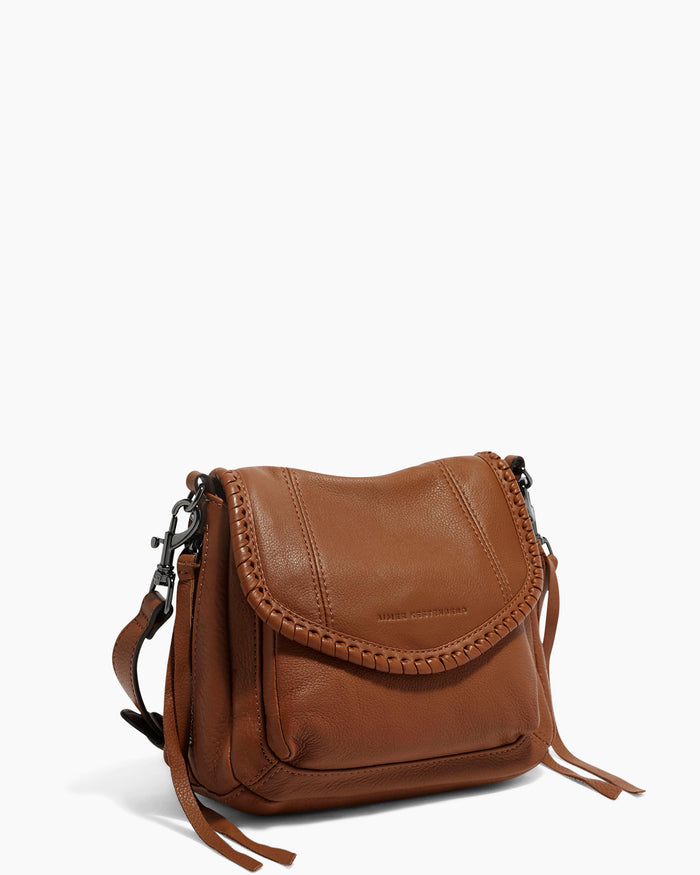 Aimee Kestenberg All For Love Mini Crossbody Chestnut Brown With Gunmetal