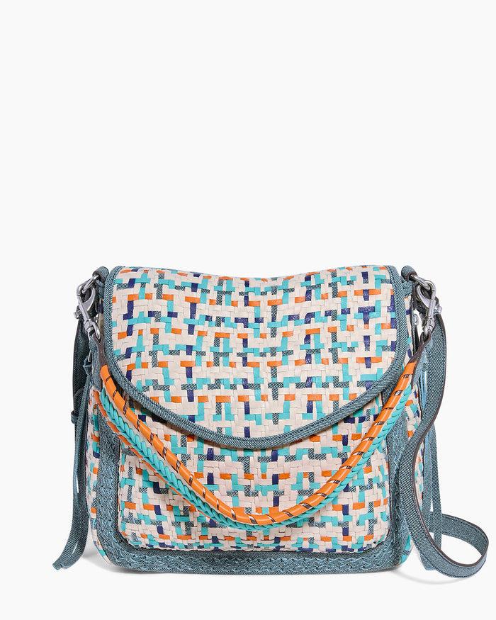 aimee kestenberg All For Love Novelty Zip Top Convertible Shoulder Multi Woven