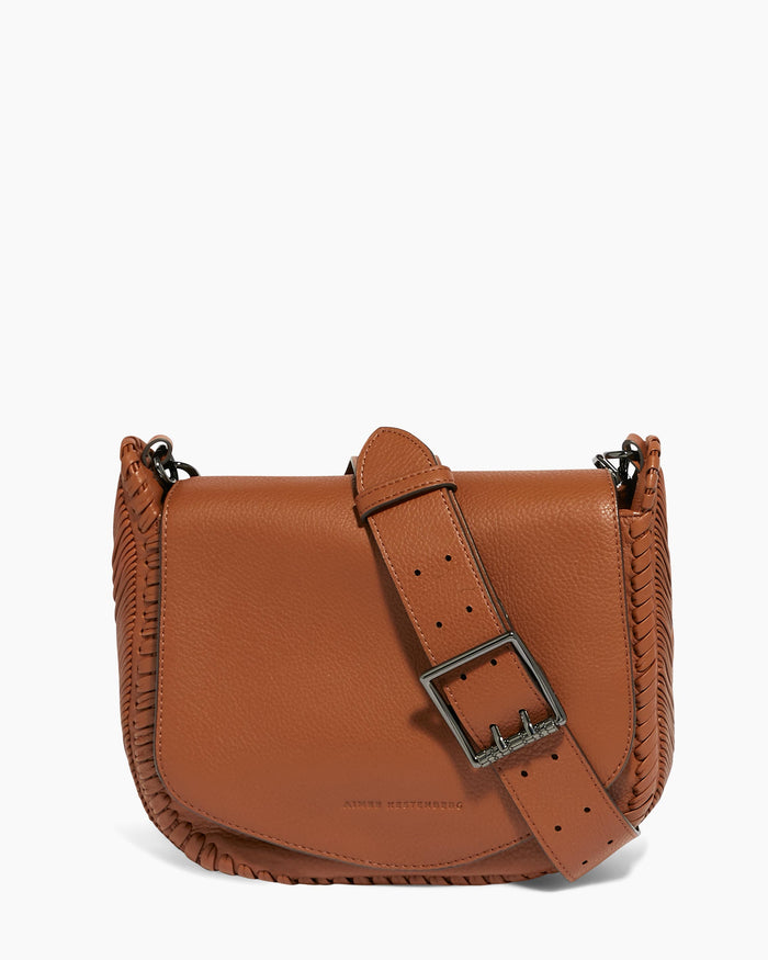 aimee kestenberg All For Love Saddle Crossbody Chestnut