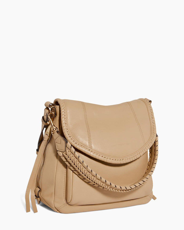 Aimee Kestenberg All For Love Zip Top Convertible Shoulder Camel