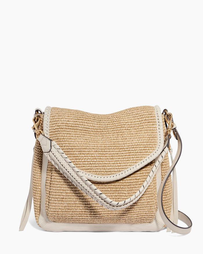 aimee kestenberg All For Love Zip Top Convertible Shoulder Natural Raffia