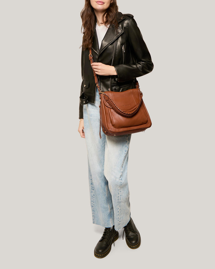 Aimee Kestenberg All For Love Zip Top Convertible Shoulder Nutshell