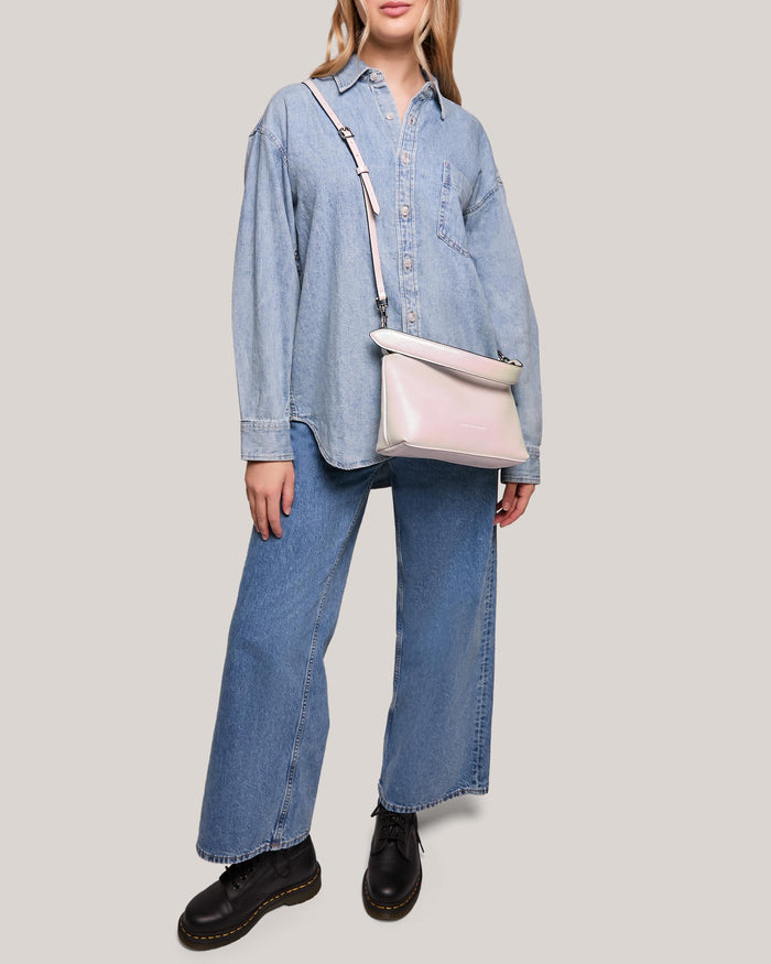 Aimee Kestenberg Ava Convertible Shoulder White Iridescent