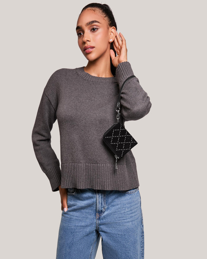 Aimee Kestenberg Ava Wristlet Wallet With RFID Lattice Studs