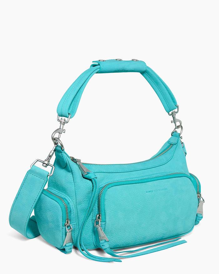 Aimee Kestenberg Away We Go Convertible Shoulder Ocean Blue Nubuck