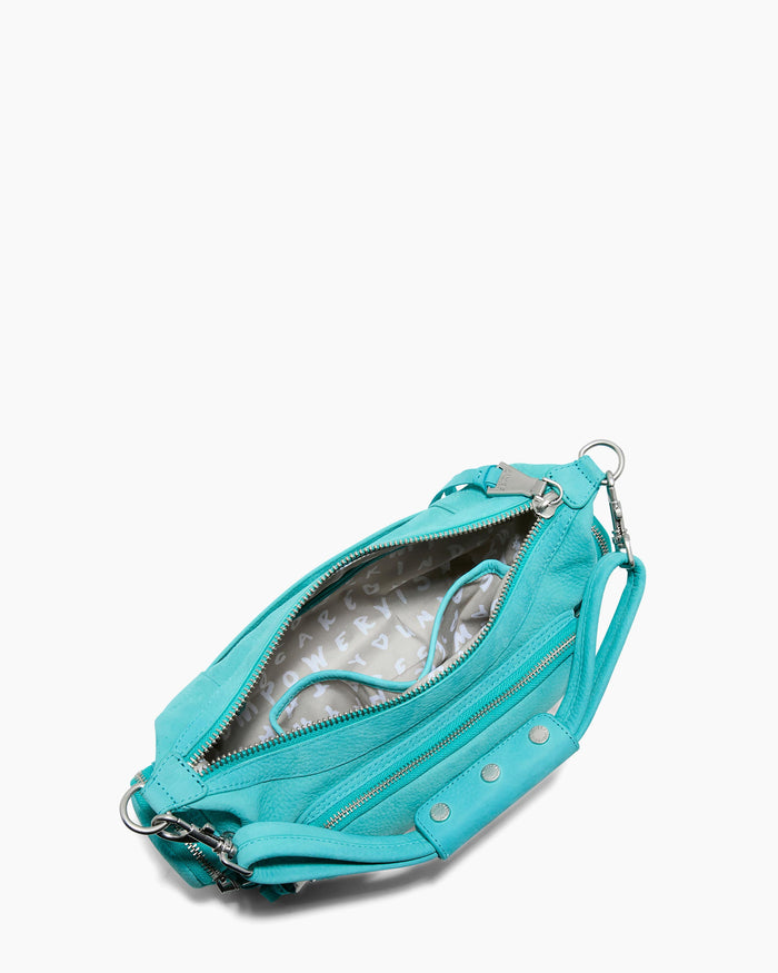 Aimee Kestenberg Away We Go Convertible Shoulder Ocean Blue Nubuck