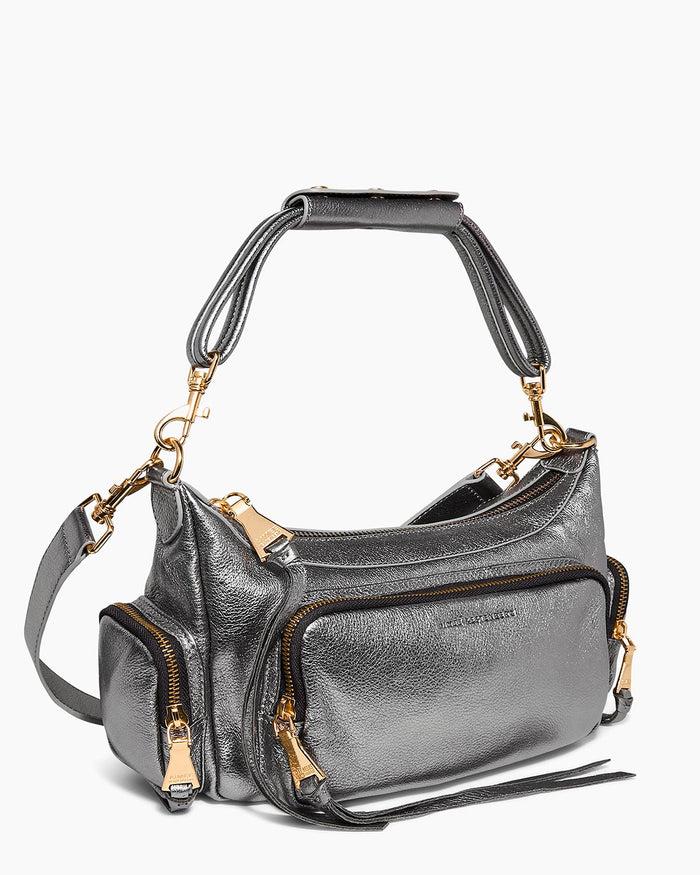 Aimee Kestenberg Away We Go Convertible Shoulder Pewter Metallic