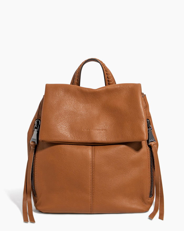 aimee kestenberg Bali Backpack Chestnut Brown with Gunmetal