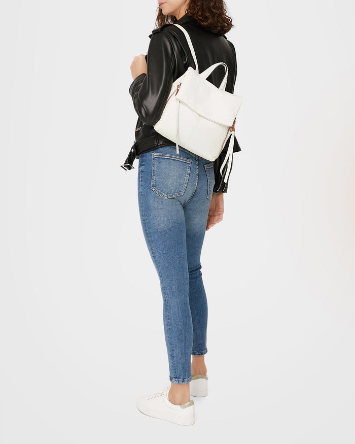 Aimee Kestenberg Bali Backpack Vanilla Ice With Chocolate Rose Gold