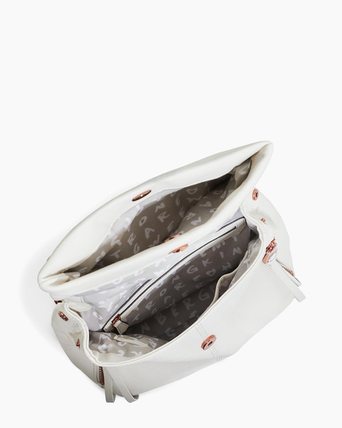 Aimee Kestenberg Bali Backpack Vanilla Ice With Chocolate Rose Gold