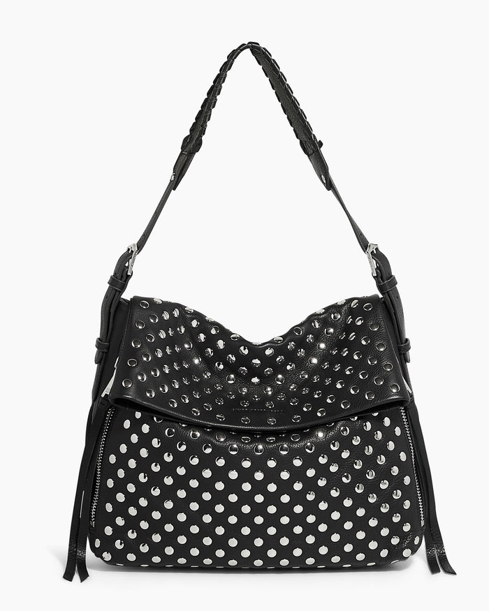 aimee kestenberg Bali Novelty Hobo Black with Disco Studs