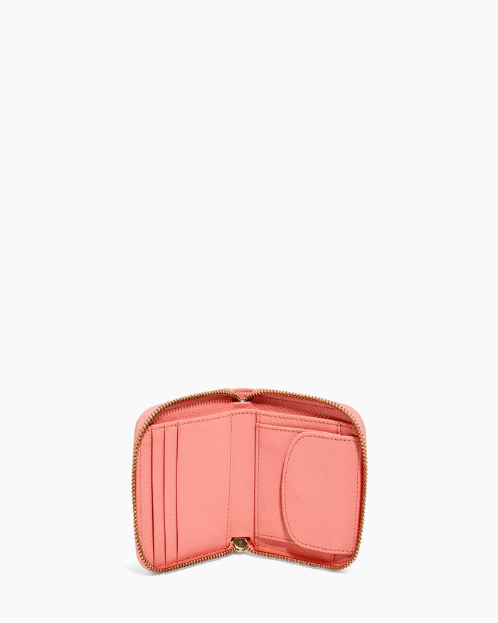 Aimee Kestenberg Bowery Double Zip Around Wallet Cosmic Coral