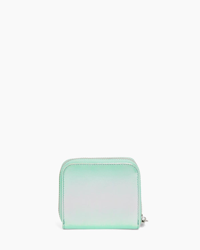 Aimee Kestenberg Bowery Double Zip Around Wallet Mint Iridescent