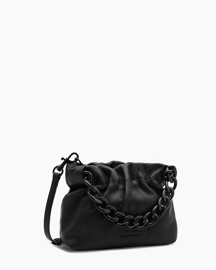 Aimee Kestenberg Chain Handheld Crossbody Black With Shiny Black