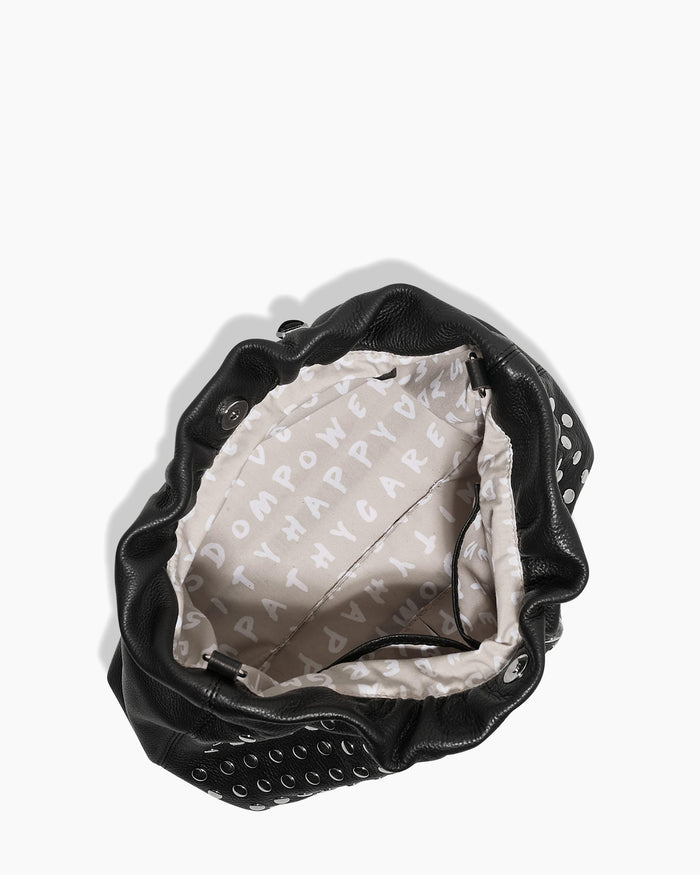 Aimee Kestenberg Chain Novelty Shoulder Black With Disco Studs