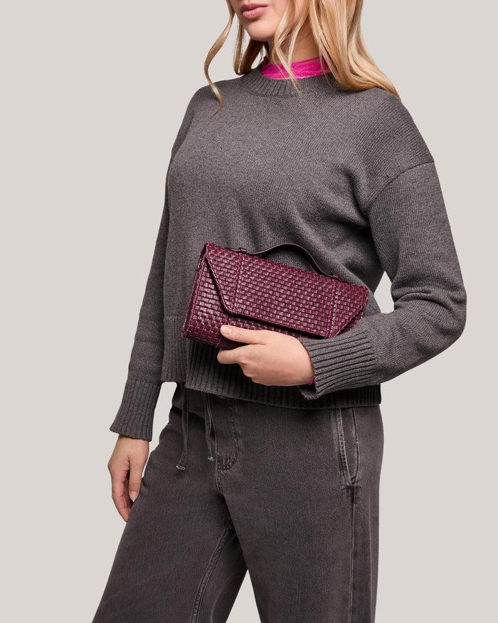 Aimee Kestenberg Chelsea Convertible Clutch Royal Plum