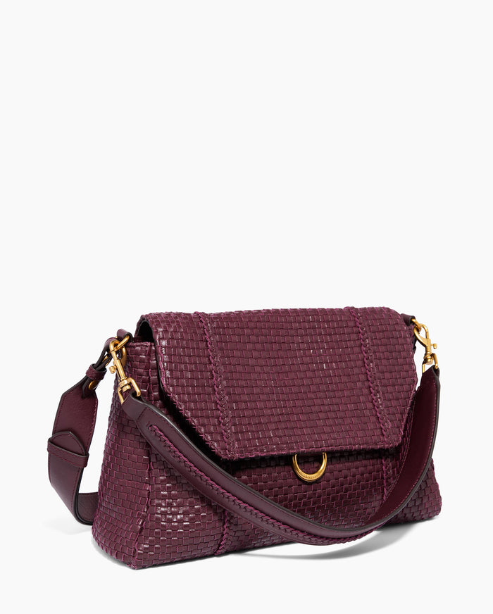 Aimee Kestenberg Chelsea Convertible Flap Shoulder Royal Plum