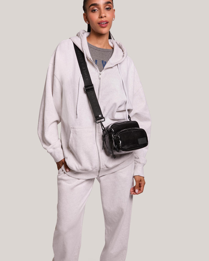 Aimee Kestenberg Dakota Nylon Camera Crossbody Black Ripstop