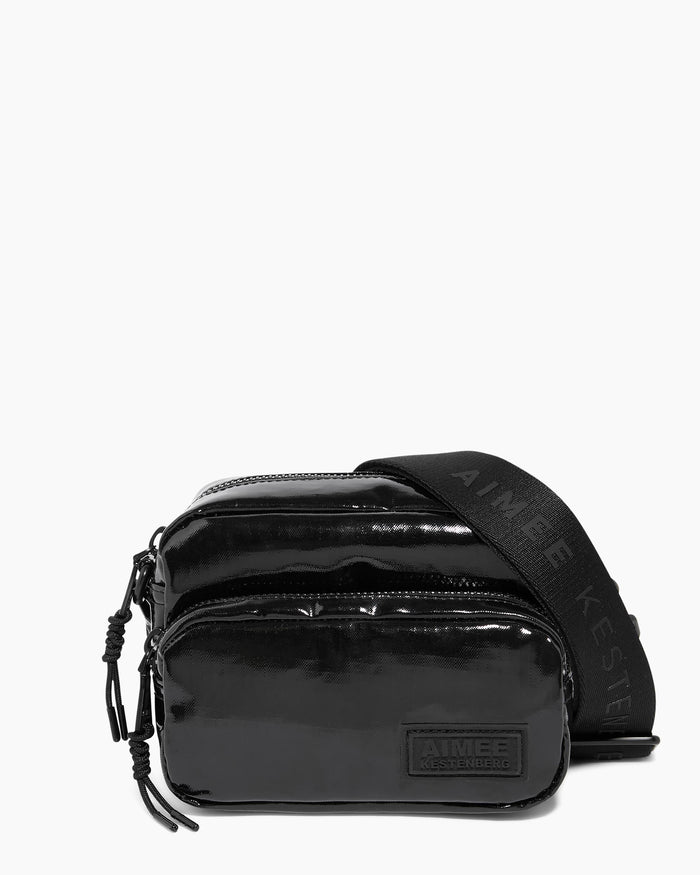 aimee kestenberg Dakota Nylon Camera Crossbody Black Ripstop