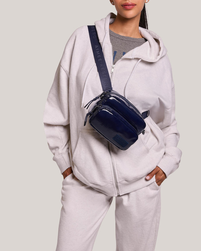 Aimee Kestenberg Dakota Nylon Camera Crossbody Midnight Blue Ripstop