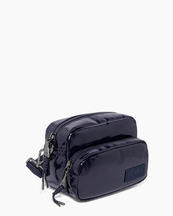 Aimee Kestenberg Dakota Nylon Camera Crossbody Midnight Blue Ripstop