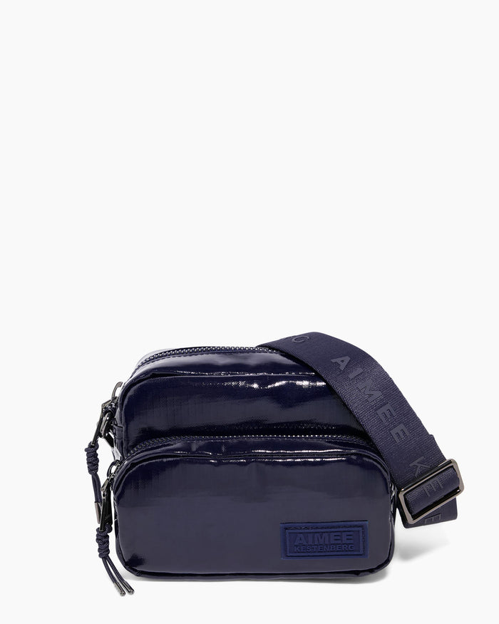 aimee kestenberg Dakota Nylon Camera Crossbody Midnight Blue Ripstop