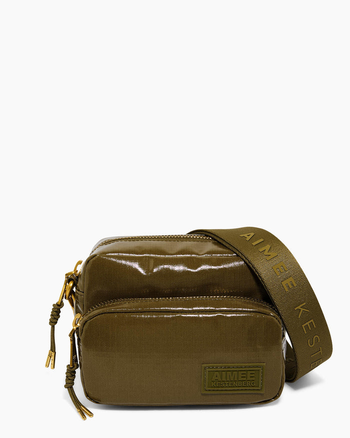 aimee kestenberg Dakota Nylon Camera Crossbody Sage Ripstop