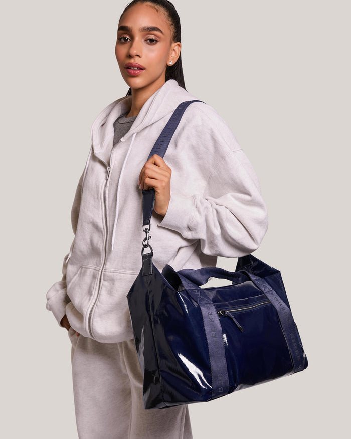 Aimee Kestenberg Dakota Nylon Duffle Midnight Blue Ripstop
