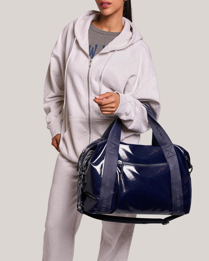 Aimee Kestenberg Dakota Nylon Duffle Midnight Blue Ripstop