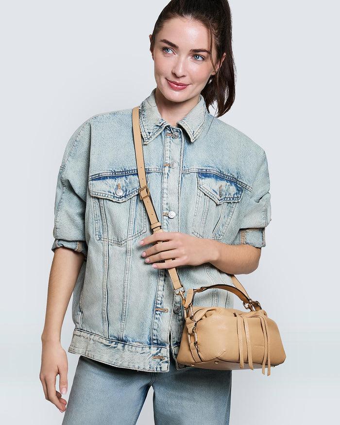 Aimee Kestenberg Dumpling Convertible Handheld Camel