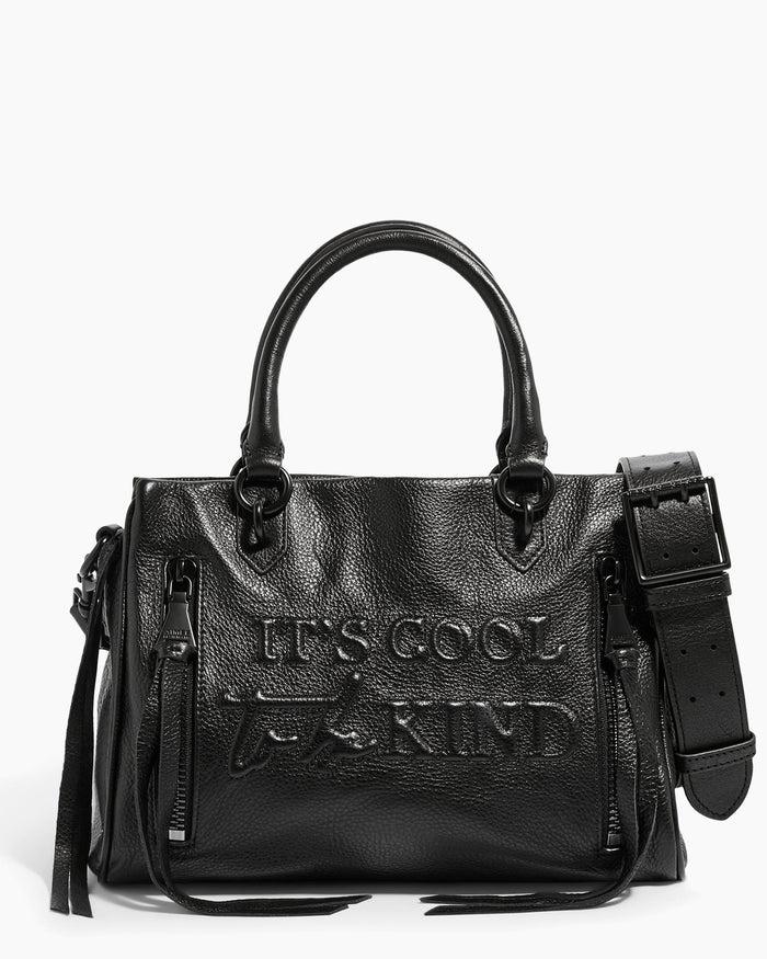 aimee kestenberg Fairest Of Them All Triple Entry Satchel Black With Shiny Black